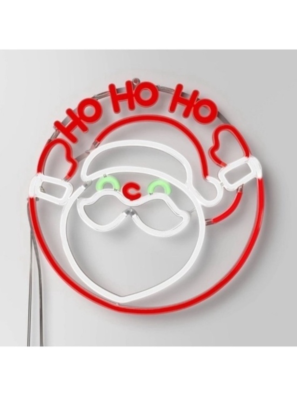 NIB. WONDERSHOP 14” Animated Santa LED Sign